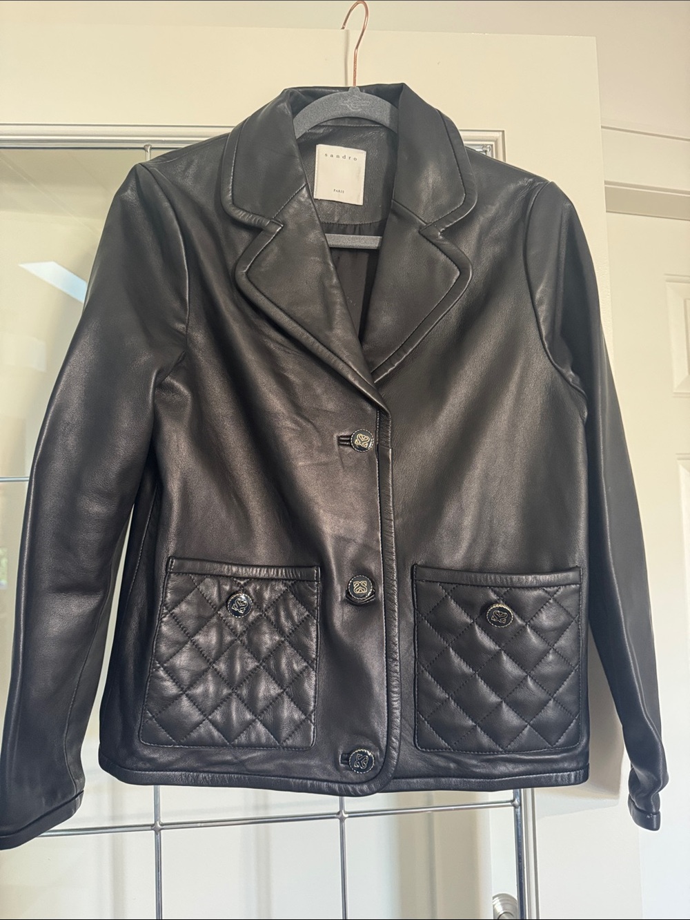 Stunning Sandro Leather Jacket